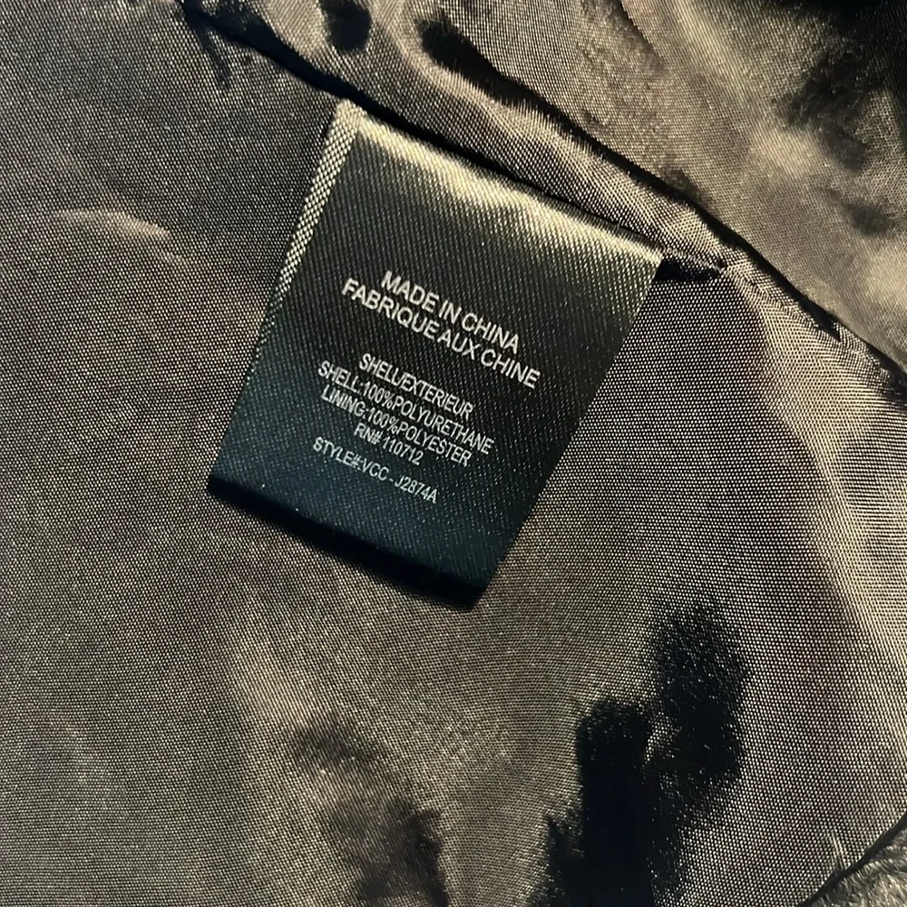 Vigoss Moto Faux Leather Jacket Buckles, and Studs Size XS - Picture 7 of 8